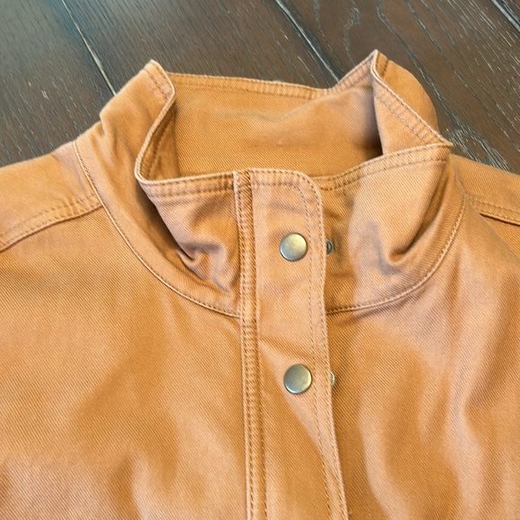 NWT talbots canvas jacket. 2X Tan/brown - Picture 4 of 10